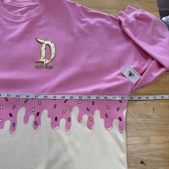 Disneyland Disney Eats Donut Sprinkles Treats Snacks Spirit Jersey Pink XL NWT - Picture 8 of 12